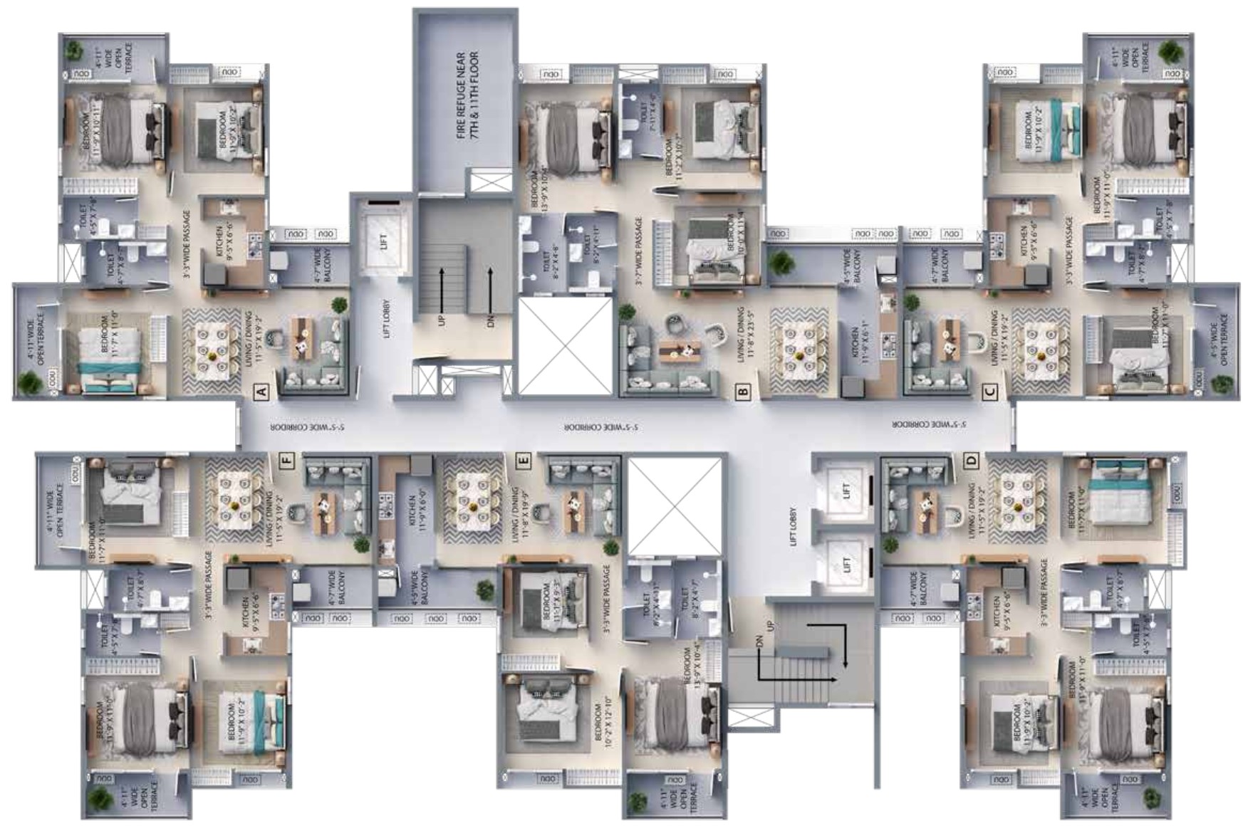F residences Merlin/rajarhat/newtown of Skyline Views